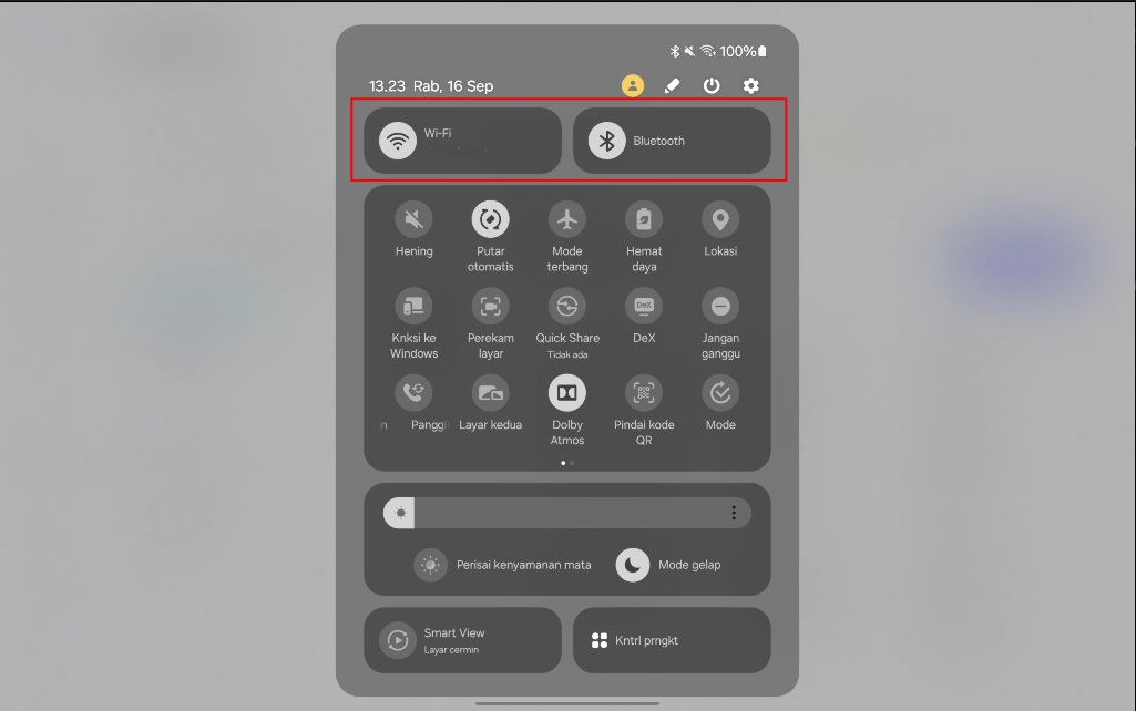 Tampilan Tablet Landscape POS