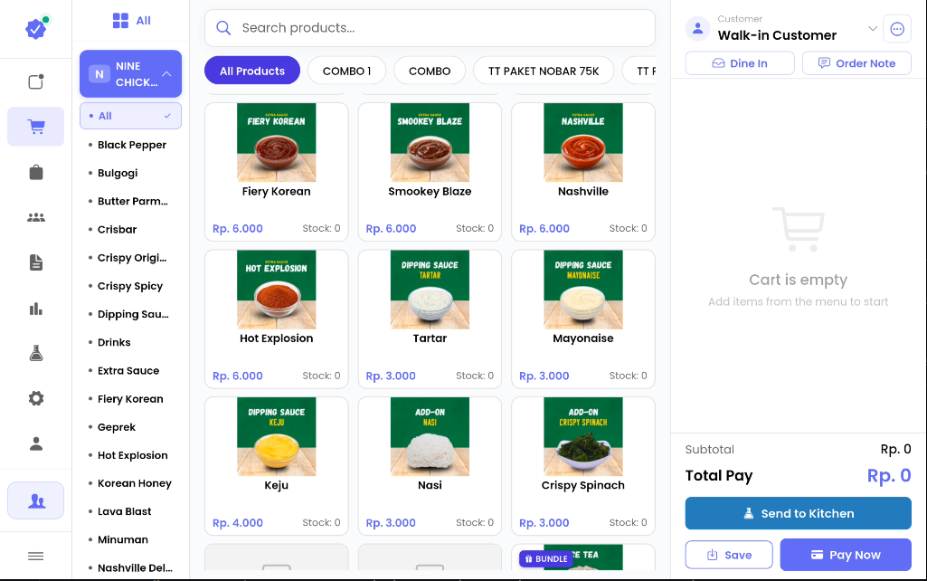 Status Kasir Siap Bertransaksi