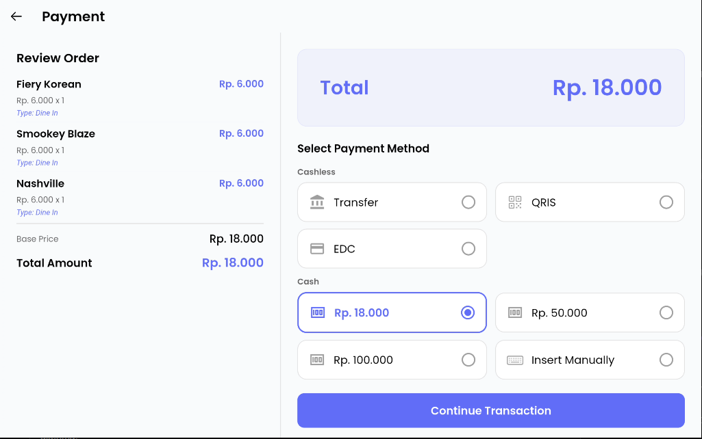 Layar Pembayaran